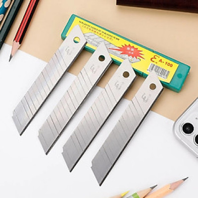 COMBO hộp 10 lưỡi dao rọc giấy cắt giấy loại lớn sắc bén - miếng lót chuột