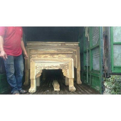 Bàn Thờ Bàn Cúng Cặp Bàn Thờ Mẹ Bồng Con 154cm Gỗ Muồng