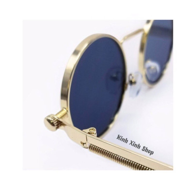 Kính râm, Kính mát Unisex Mắt Tròn Hàn Quốc Kim Loại 