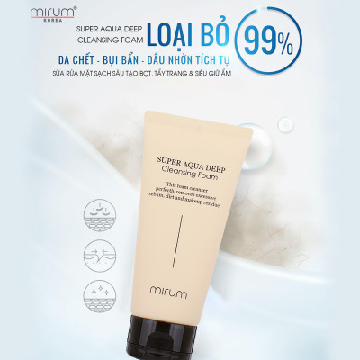 Sữa Rửa Mặt Mirum Tạo Bọt Làm Sạch Và Giữ Ẩm 120ml