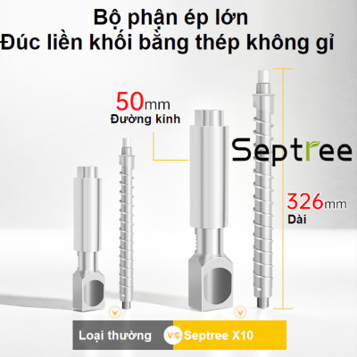 Máy ép dầu ăn thực vật chuyên nghiệp nâng cấp hoàn toàn mới thương hiệu Mỹ cao cấp Septree X10 1400W - Hàng nhập khẩu (BH 1 NĂM)