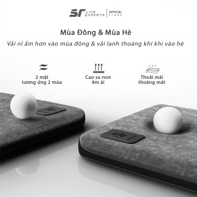 Đệm Mông 2 Mùa, Gối Ngồi Cao Su Non Thoáng Khí, Đệm Lót Ghế Văn Phòng, Xe Hơi, Ô Tô - Sairui