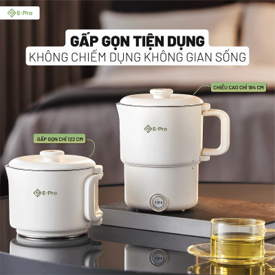 [Hàng chính hãng] Bình đun điện E-pro - Đun sôi và giữ ấm - 800ml - 600W