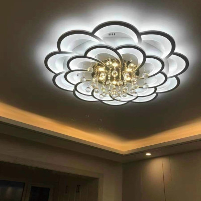 Đèn ốp trần,Đèn mâm Led Hoa Mai có khiển từ xa thay đổi chế độ màu ánh sáng,phù hợp phòng khách hoặc ngủ - Hàng chính hãng Klasse