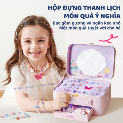 Vòng cổ vòng tay cho bé gái kèm charm lắc tay DIY Mideer Charm Bracelet Making Kit