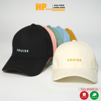 Mũ lưỡi trai ️ Nón kết thêu chữ CRUISE chất kaki cao cấp form unisex nam nữ N17