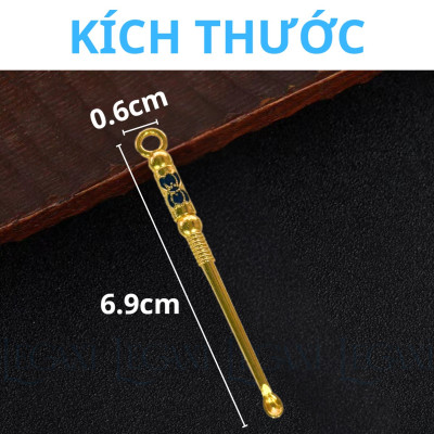 Cây Lấy Ráy Tai Bằng Hợp Kim Kẽm, Dụng Cụ Làm Sạch Tai Móc Chìa Khoá Nhà, Xe, Túi Xách