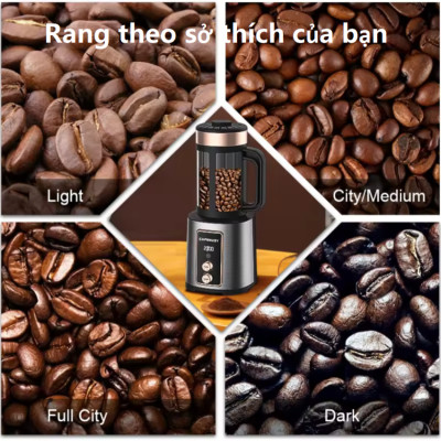 Máy rang hạt cà phê công nghệ gia nhiệt không khí, dòng máy chuyên nghiệp. Thương hiệu Mỹ cao cấp Cafemasy CCR-1210R3. HÀNG CHÍNH HÃNG