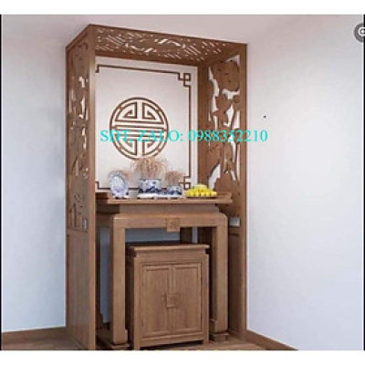 Bàn thờ chung cư 89*61*127 gỗ sồi cao cấp - NỘI THẤT BÌNH LONG