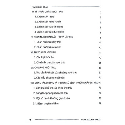 Sách - Cách Nuôi Trâu - NXB Nông Nghiệp