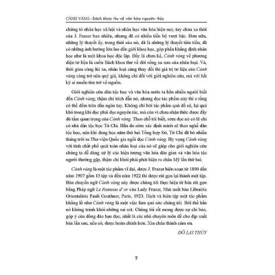 Sách - Cành Vàng - Bách Khoa Thư Về Văn Hóa Nguyên Thủy - Jame George Frazer - VIETNAMBOOK