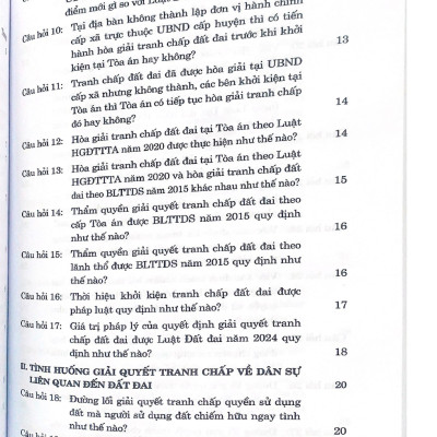 100 câu hỏi giải quyết tranh chấp về đất đai tại Tòa án