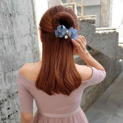 Dây tạo kiểu tóc búi dễ dàng hình nơ dễ thương (Giao màu ngẫu nhiên) M5