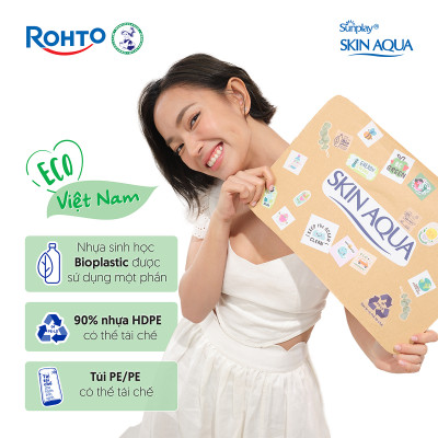 Kem chống nắng Skin Aqua cho da mụn, dạng sữa dùng hàng ngày Sunplay Skin Aqua Acne Clear Eco Việt Nam SPF 50, PA++++ 25g