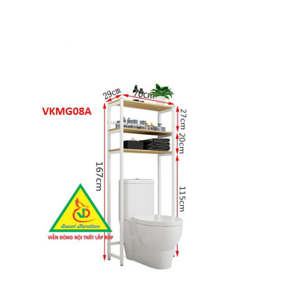 Kệ nhà tắm, nhà vệ sinh VKMG08A- Nội thất lắp ráp Viendong Adv