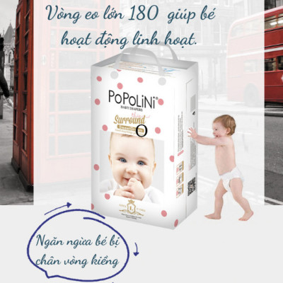Tã quần Popolini size L 46 miếng 9-14kg