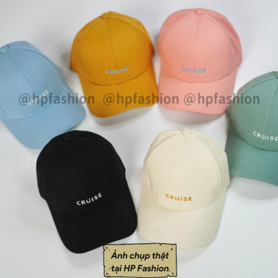 Mũ lưỡi trai ️ Nón kết thêu chữ CRUISE chất kaki cao cấp form unisex nam nữ N17