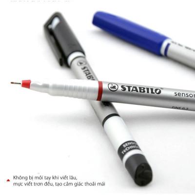 Hộp 10 Bút kỹ thuật STABILO SENSOR F 0.3mm (SENF/10) - Xanh lá