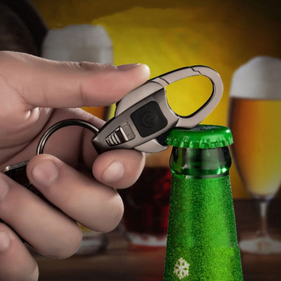 Móc Treo Chìa Khóa Oto Xe Máy  ZB-6607 Đa Năng Có Đèn Led Kiêm Khui Bia Tiện Lợi ( giao màu ngẫu nhiên )