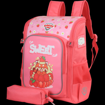 Ba Lô Học Sinh Kid Bingo Kèm Bóp Viết - Sakos SBO020PFNG00 - Pinky Fire Fox