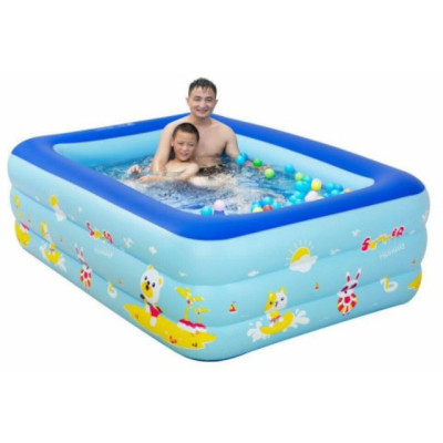 BỂ BƠI 3 TẦNG HÌNH CHỮ NHẬT 1.3m ( Giao mầu ngẫu nhiên )