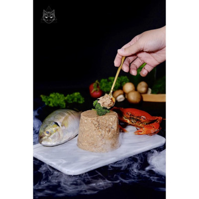 1Kg Thức Ăn Chó Mèo Dạng Pate Vị Cua Cá THEPETVN (Mixed ocean fish and blue crab)