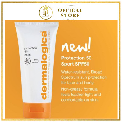 Kem chống nắng quang phổ rộng chống thấm nước, mồ hôi, thích hợp cho cả người chơi thể thao, bơi lội Dermalogica Protection 50 Sport SPF50 156ml