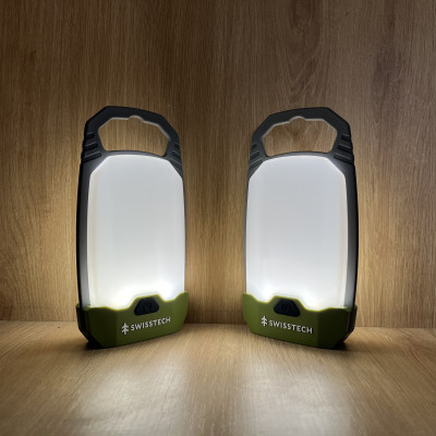 Bộ 2 đèn xách tay dùng trong cắm trại dùng Pin sạc SWISS+TECH ST001104AE - Hàng chính hãng