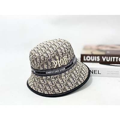 (NEW) Mũ vành, nón bucket Di.or phối vải Kaki cực đẹp Form chuẩn thời trang nữ (Ảnh thật)