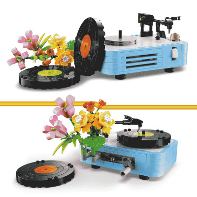 Đồ Chơi Lắp Ráp Máy Nghe Nhạc Đĩa Than Và Hoa LEGO CREATOR 31172 (366 chi tiết)
