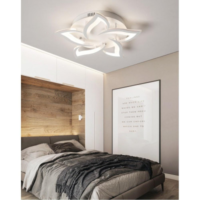 Đèn trần Acrylic cánh hoa trang trí nội thất hiện đại sang trọng 