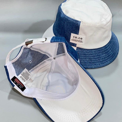 Combo 2 nón kết + nón bo, nón cặp, mũ tình nhân Co.co vải jeans form chuẩn siêu đẹp (Ảnh thật)