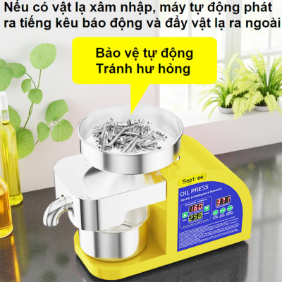 Máy ép dầu ăn thực vật dùng trong gia đình thương hiệu Mỹ cao cấp Septree X9 - Công suất 1300W - Hàng chính hãng