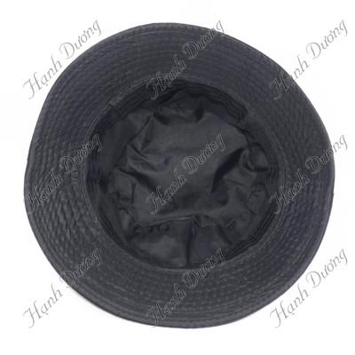 Mũ tai bèo nam nữ thêu mặt cười dễ thương, vành rộng chống nắng tốt, chất liệu vải mềm mại