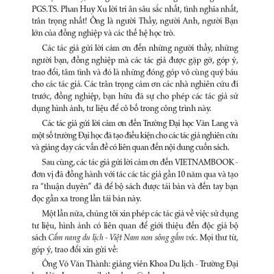  Cẩm nang du lịch: Việt Nam Non Sông Gấm Vóc - Miền Trung (Tái bản có sửa chữa, bổ sung)