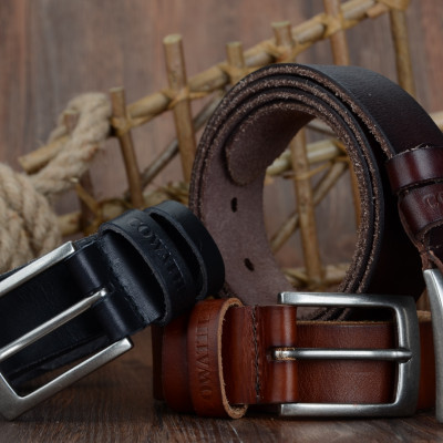 Thắt Lưng Da Bò Chính hãng COWATHER XF018 Đen