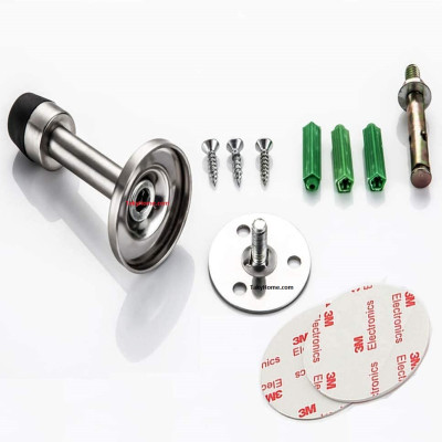 Chặn Cửa Chống Va Đập Cho Phòng Tắm Dán Tường, Chặn Cửa Dán Tường Phòng Tắm Sử Dụng Miếng 3M Siêu Chắc, Chặn Cửa An Toàn, Chặn Cửa Không Khoan, Dành Cho Mọi Loại Cửa Trong Nhà. TakyHome 1500