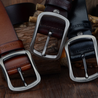 Thắt Lưng Da Bò Chính hãng COWATHER XY002 Đen