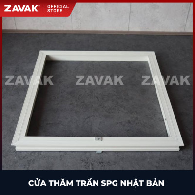 Nắp cửa thăm trần thạch cao 45x45cm SPG-68345 - Nhật Bản, Khung nhôm có bản lề mở thả xuống, sơn tĩnh điện màu Trắng. 