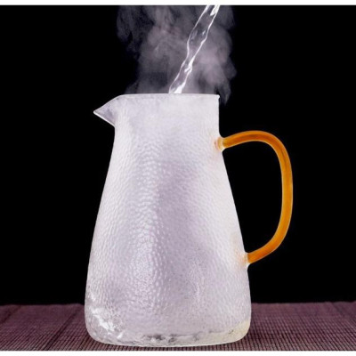 BÌNH ĐỰNG NƯỚC UỐNG THỦY TINH VÂN SẦN DÁNG THÁP CÓ THỂ ĐUN TRÊN BẾP HỒNG NGOẠI 1800ML