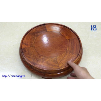 Đế gỗ hương mặt 30cm thích kê các vật dụng