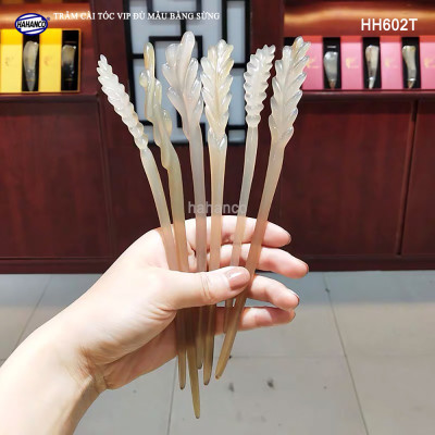 Trâm cài tóc bằng sừng hàng VIP (HH602) đục khắc hình dễ thương - đủ loại kiểu dáng
