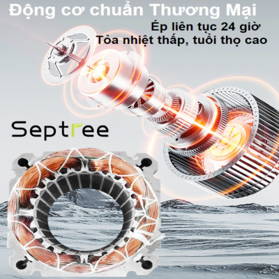 Máy ép dầu ăn thực vật dùng trong gia đình thương hiệu Mỹ cao cấp Septree X6 - Công suất 1150W - Hàng nhập khẩu (BH 1 NĂM)