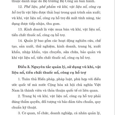 Luật quản lý, sử dụng v.ũ k.h.í vật liệu n.ổ và công cụ hỗ trợ năm 2024 - bản in 2024