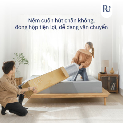 Nệm Cuộn Trải Sàn Cao Cấp (Foam Topper) Ru9 - Thoải Mái Mọi Nơi | Lớp Foam Nâng Đỡ | 7 Kích Thước | 30 Ngày 1 Đổi 1