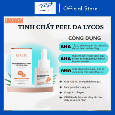 Combo LYCOS KHÔNG THỂ RỜI XA: Tinh Chất Peeling + Gel Cấp Ẩm: làm sạch sâu trong tận cùng lỗ chân lông, giải quyết mụn, lcl to, da sạm nám, không đều màu,...