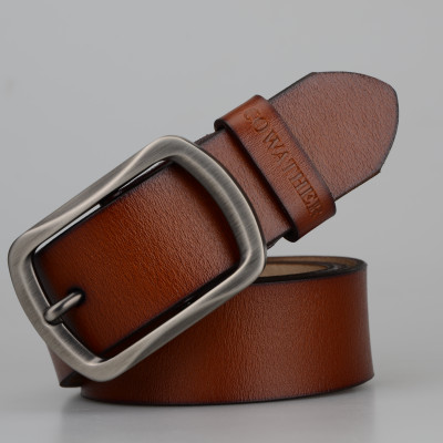 Thắt Lưng Da Bò Chính hãng COWATHER XY002 Nâu Vàng