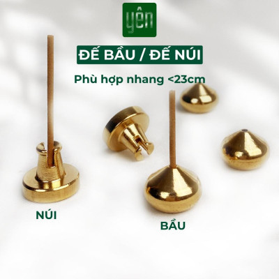 Đế Cắm Nhang Thảo Mộc Bằng Đồng Nguyên Chất Nhiều Kích Thước Đặt Trong Bát Hương Trang Trí Nhà Bàn Thờ Thiền