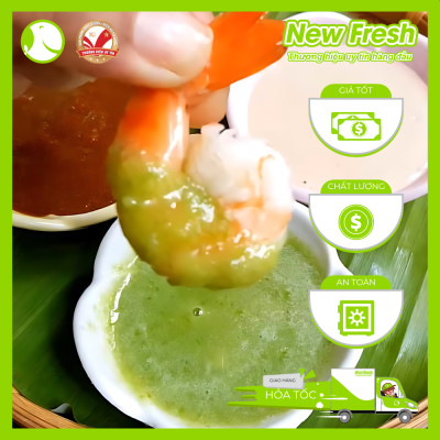 [GIAO NHANH HCM] Muối Ớt Xanh Dasavi Chấm Hải Sản hương vị cay nồng ngon miệng - Chai 260Gr