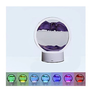 Đồng hồ cát chảy trang trí - Màu Tím